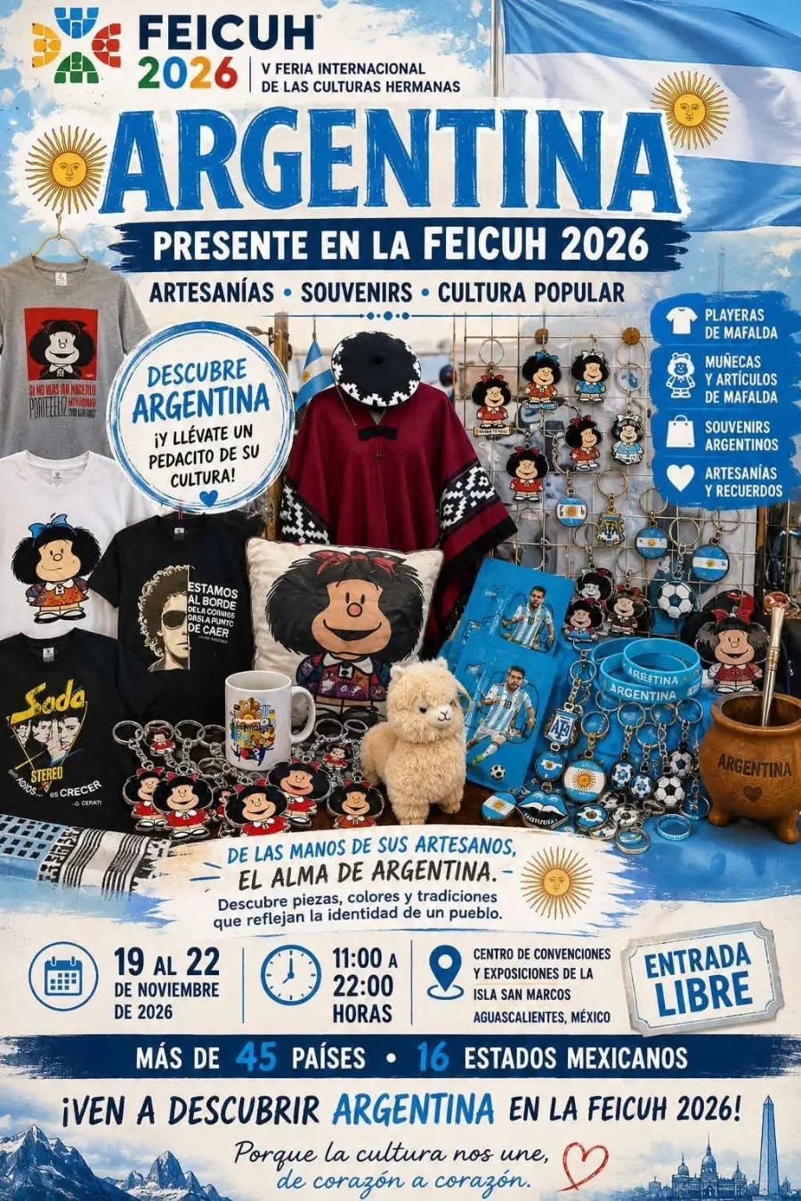 Argentina, artesanías y souvenirs