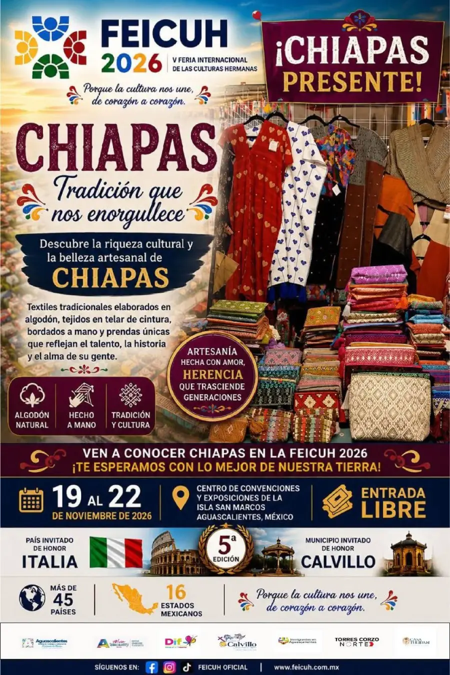 Chiapas, textiles y artesanía
